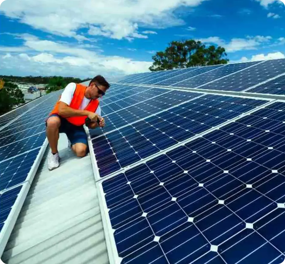 Solar Panel Installation on the roof