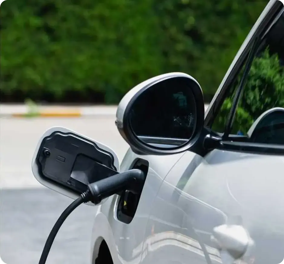 Electric vehicle charging at station