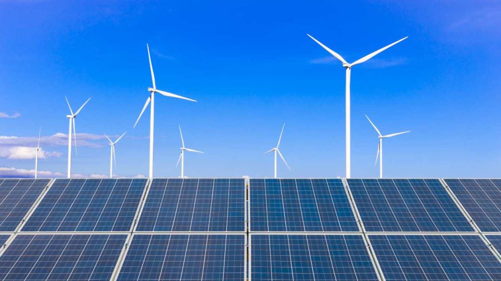 space is required for solar and wind turbines